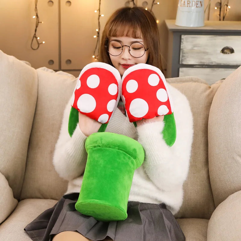 Pantuflas sorpresa con tubo decorativo